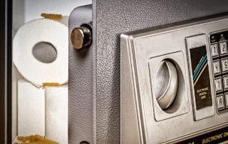 Toilet Paper Hidden In Safe