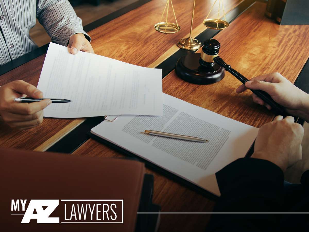 A client filling for bankruptcy with an Arizona attorney