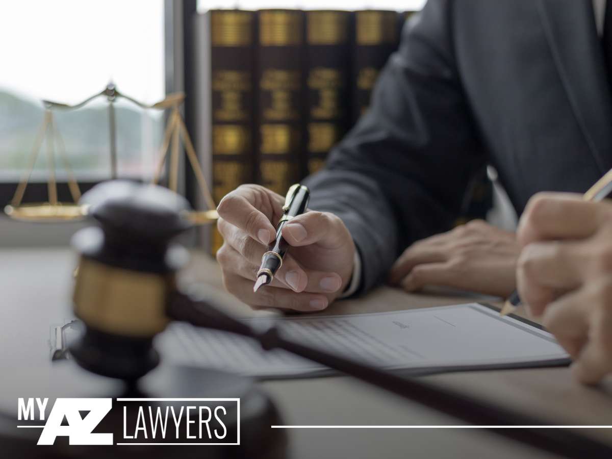 Attorney at work with documents, symbolizing