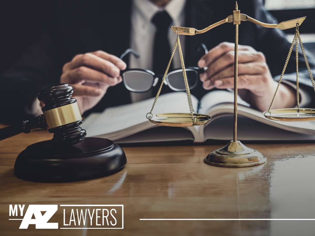 Family Law Issues discussed at My AZ Lawyers office with scales of justice and gavel